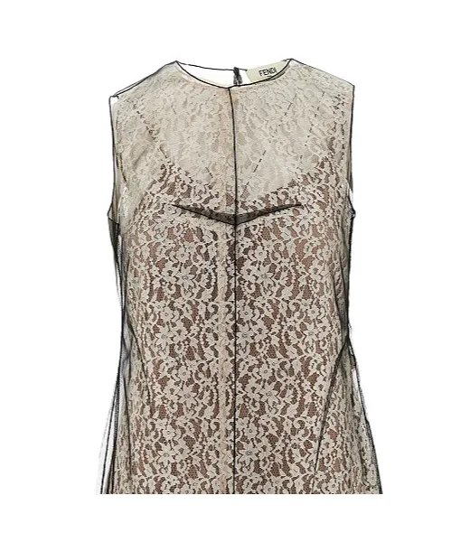 Floral Lace Detailed Sleeveless Dress