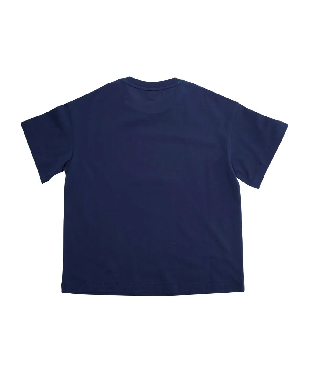 Crest Printed Crewneck T-Shirt