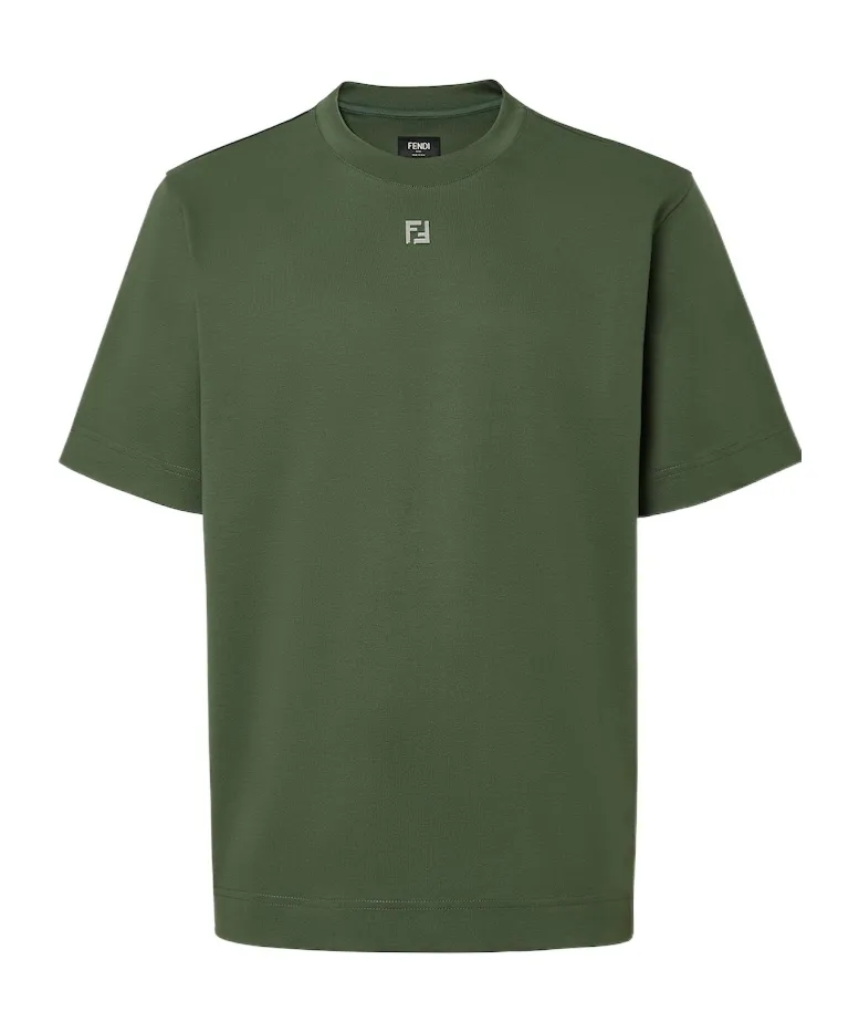 Ff Plaque Crewneck T-Shirt