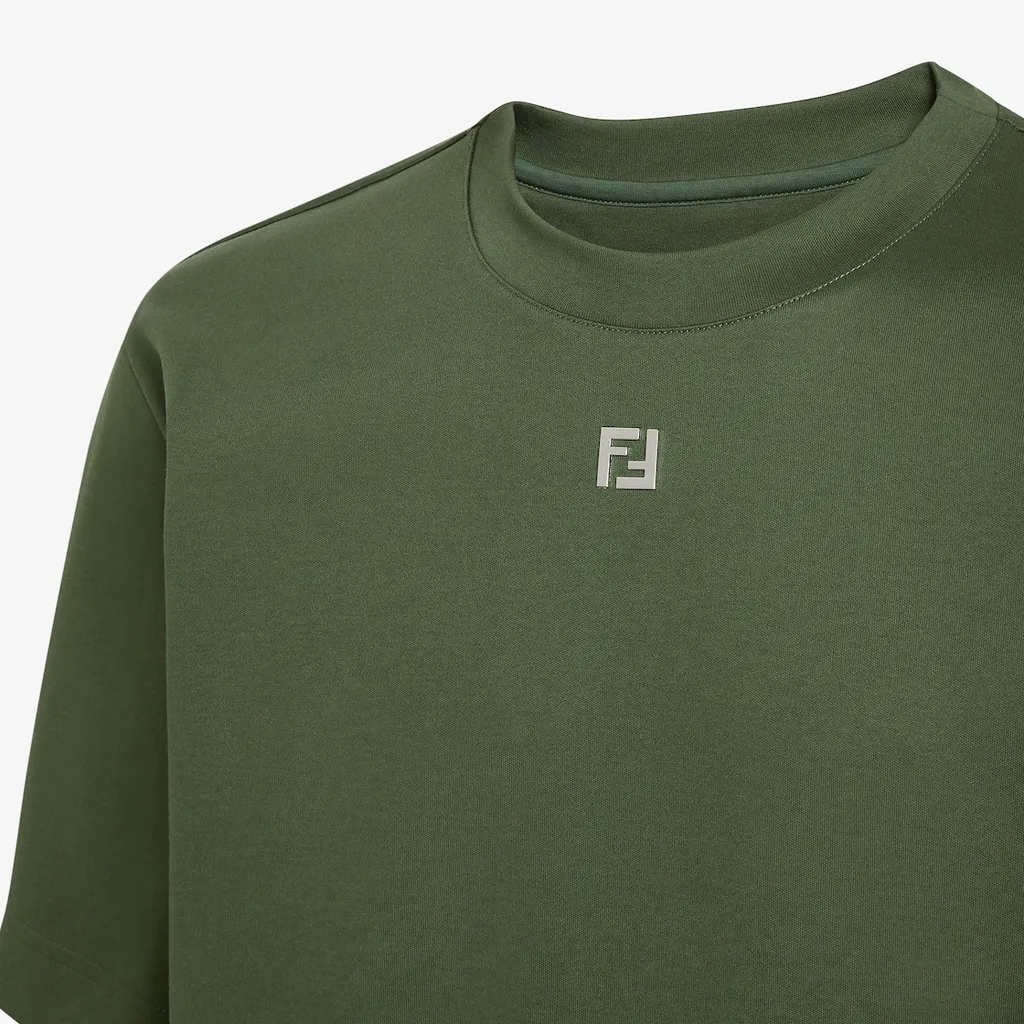 Ff Plaque Crewneck T-Shirt
