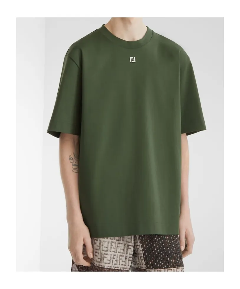 Ff Plaque Crewneck T-Shirt