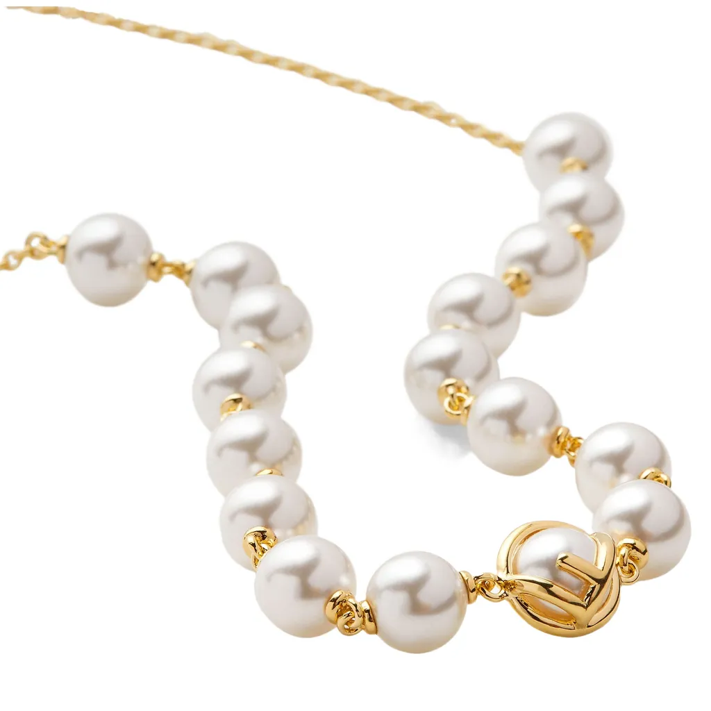 F Is Fendi Pearl Necklace