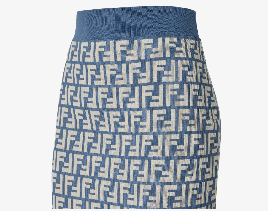 Ff Jacquard Midi Skirt