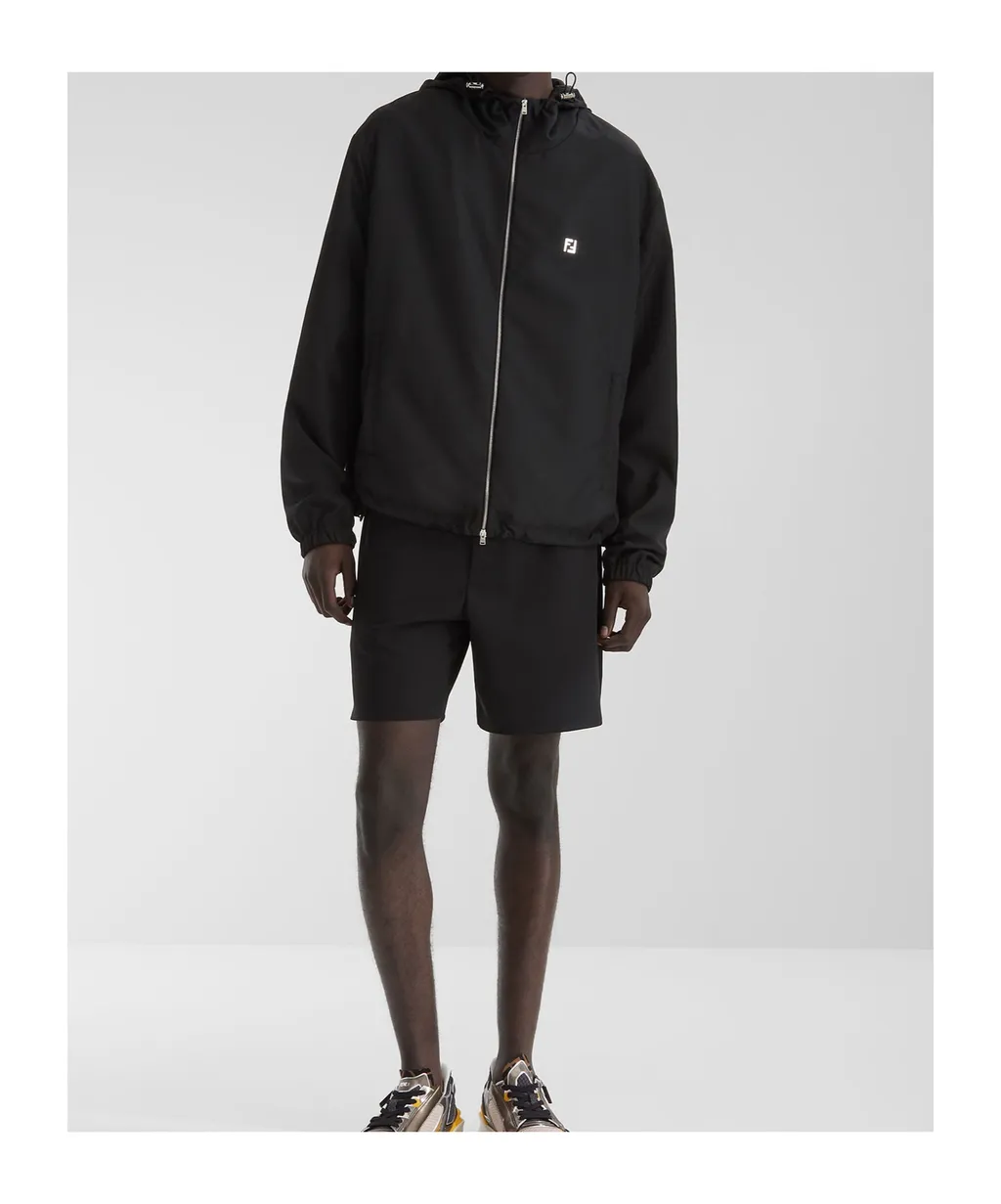 Ff Hooded Drawstring Jacket