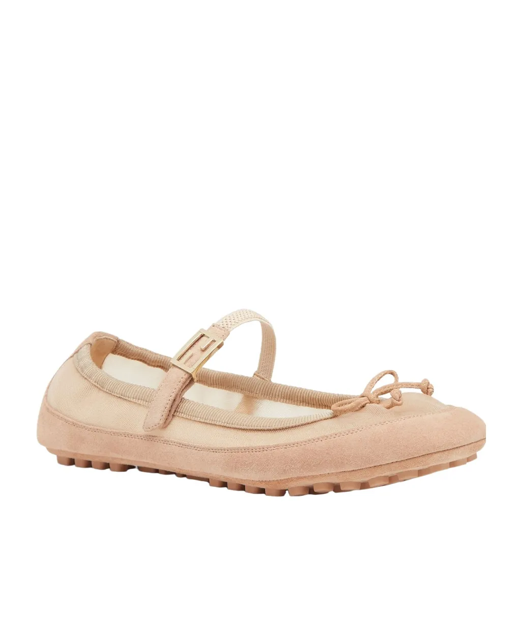 Baguette Mesh Ballet Flats