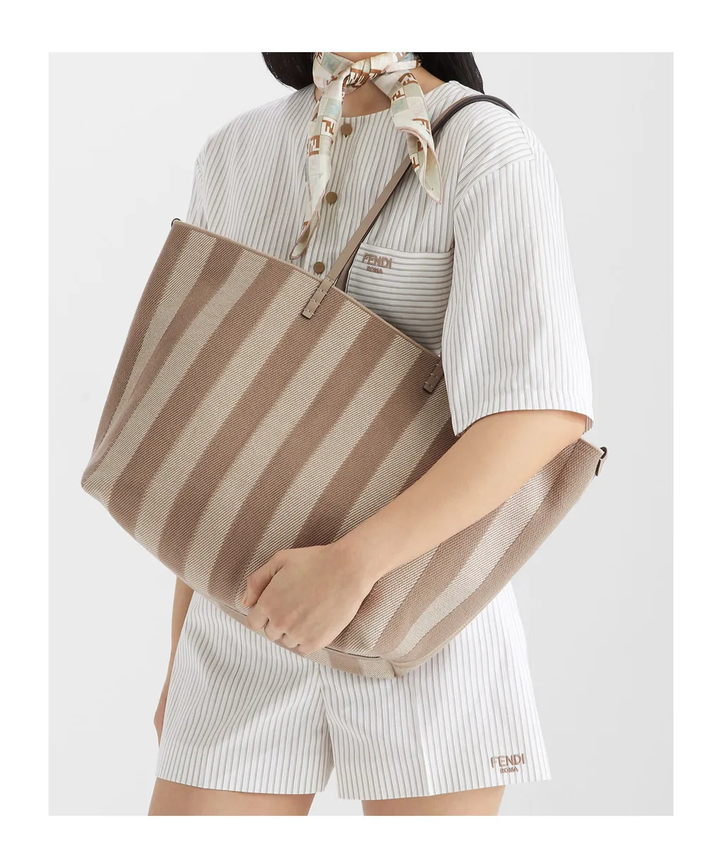 Roll Striped Large Reversible Tote Bag