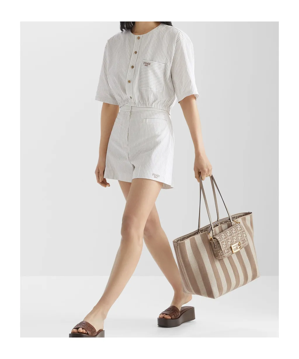 Roll Striped Large Reversible Tote Bag