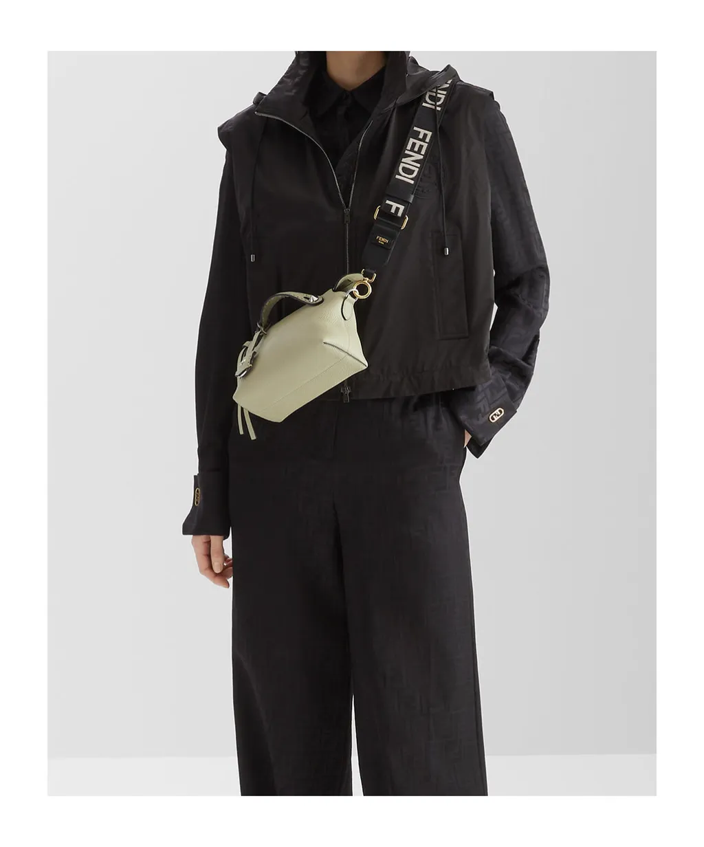 High-Neck Hooded Drawstring Gilet