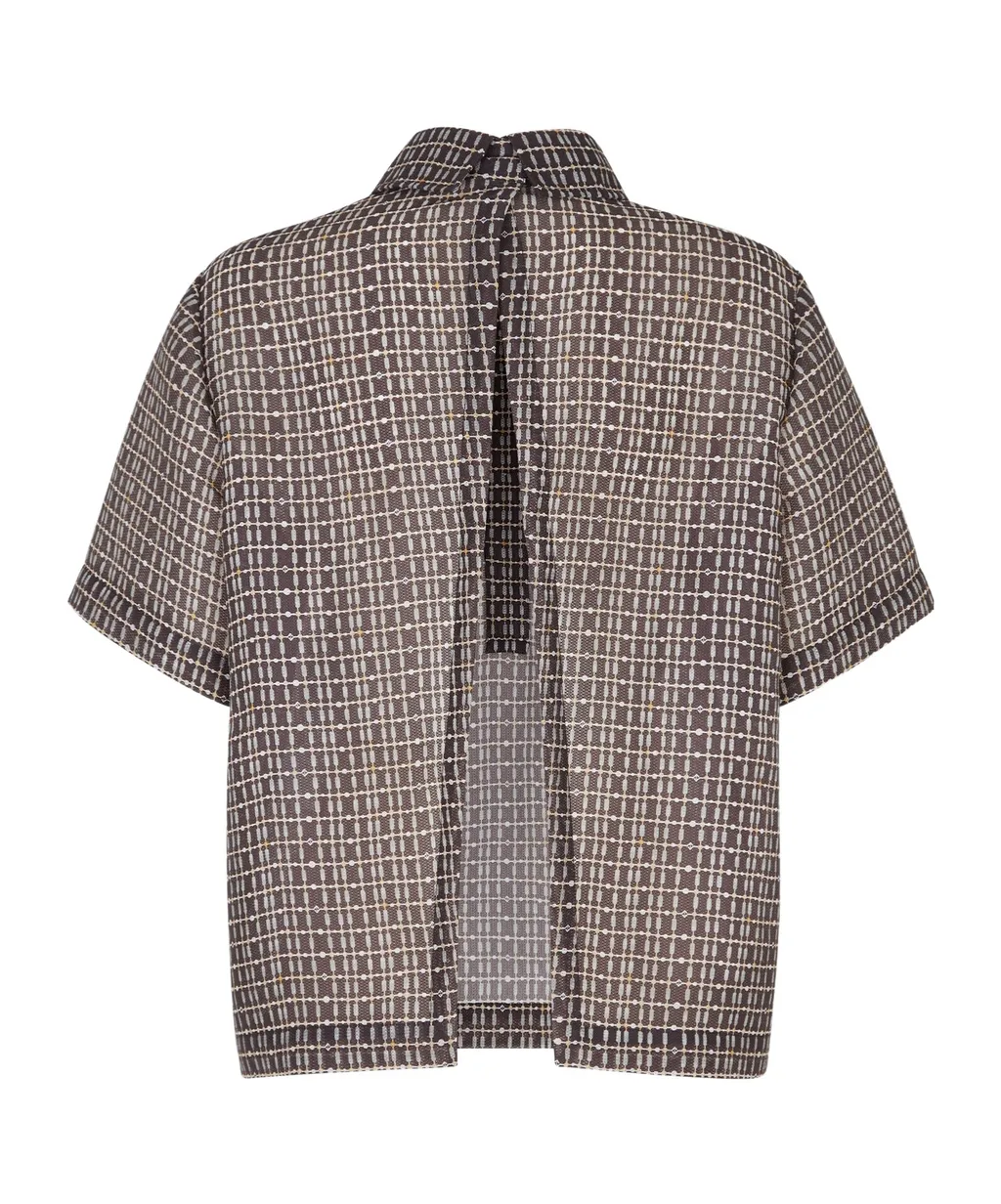 Short Sleeved Mesh Boxy Shirt