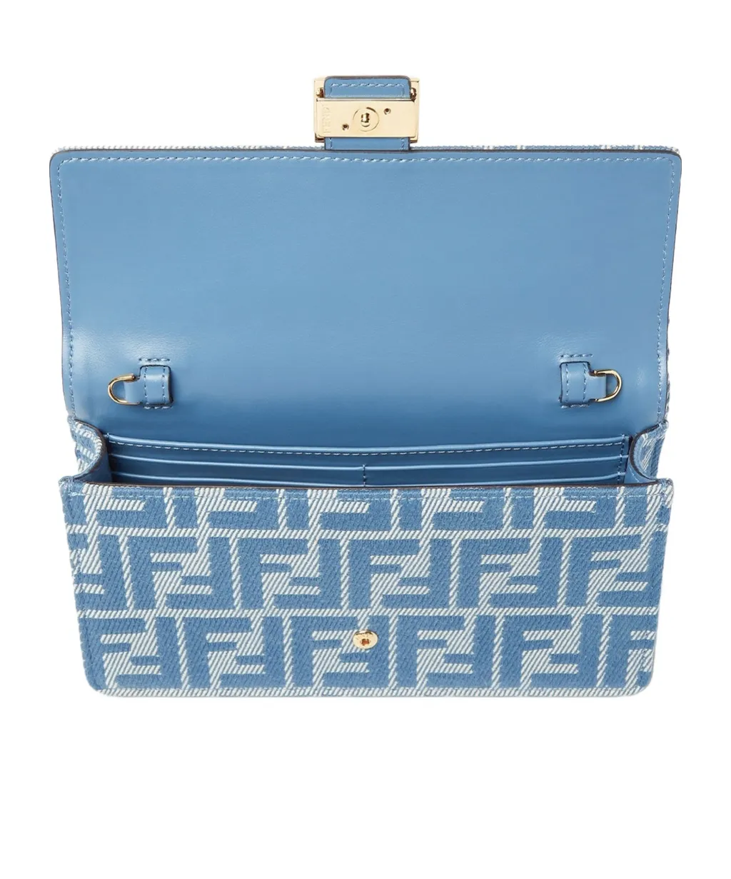 Baguette Ff-Jacquard Chained Wallet