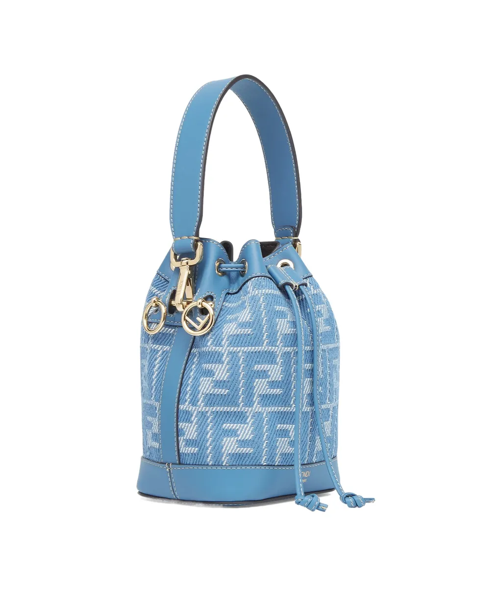 Mon Tresor Ff Jacquard Mini Bucket Bag