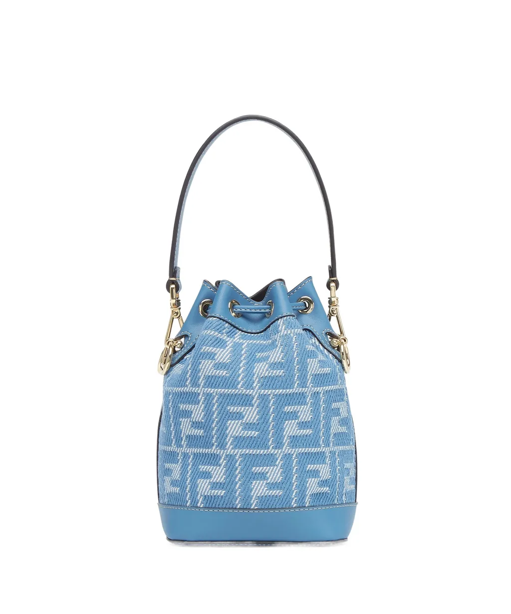Mon Tresor Ff Jacquard Mini Bucket Bag