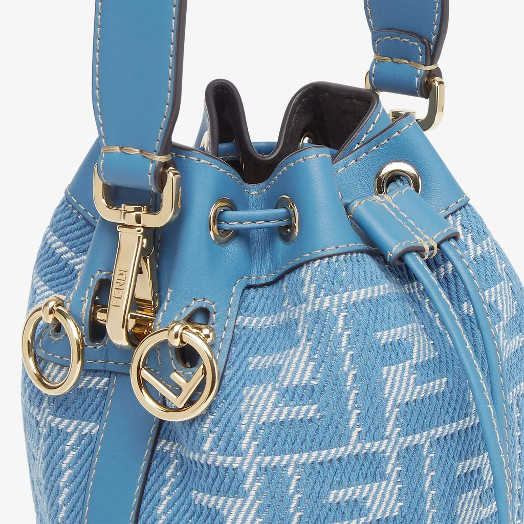 Mon Tresor Ff Jacquard Mini Bucket Bag