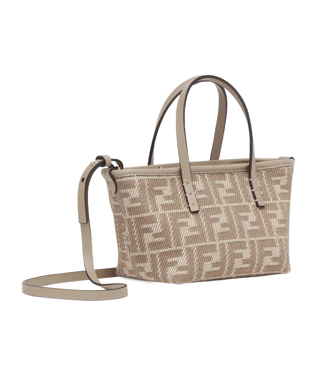 Roll Mini Ff Jacquard Mini Tote Bag