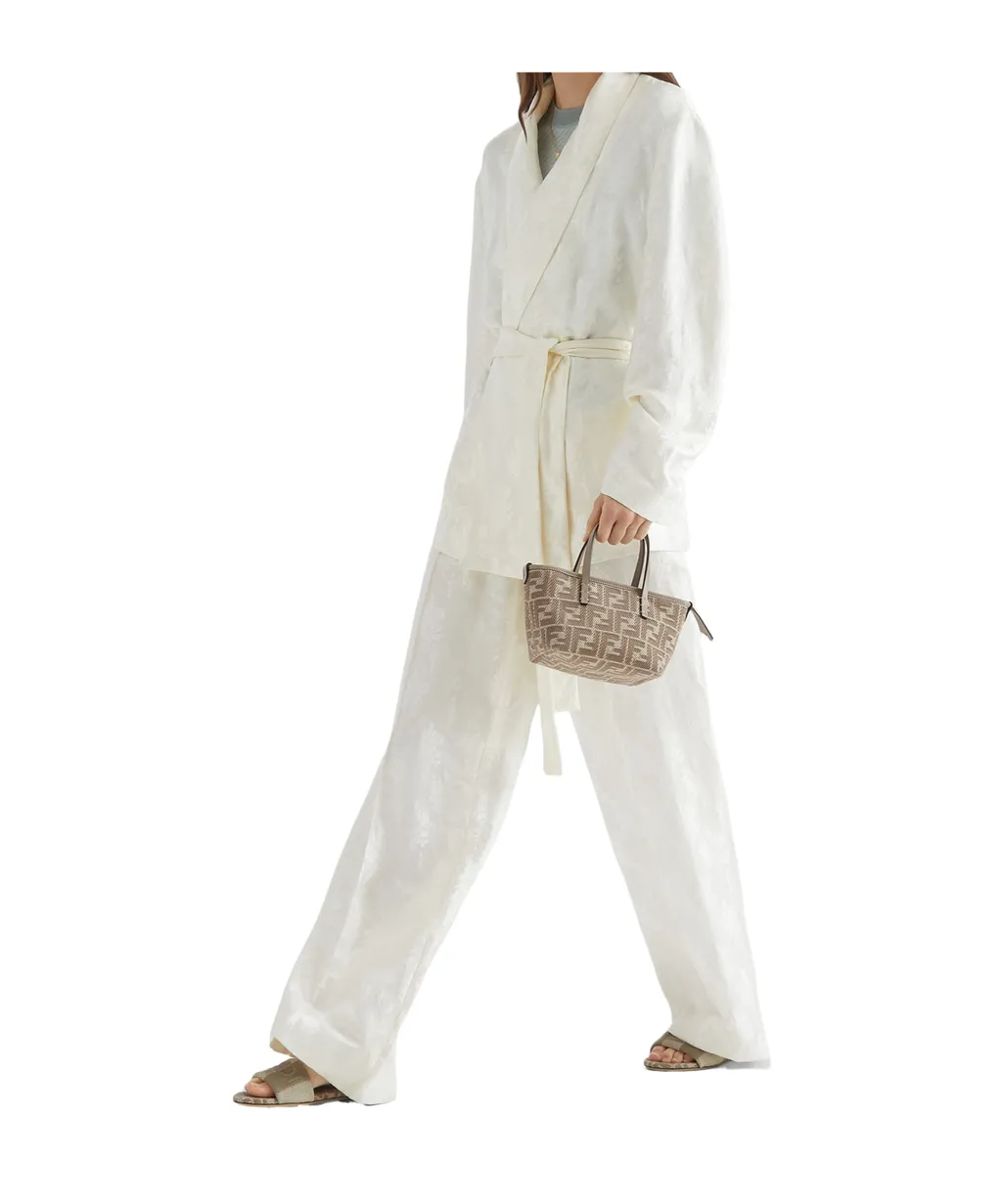 Roll Mini Ff Jacquard Mini Tote Bag