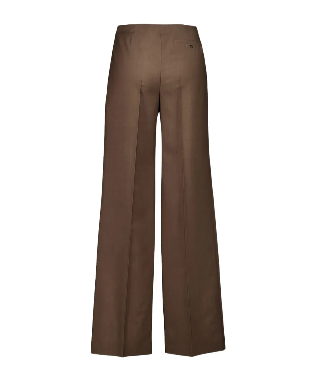 Wide-Leg Tailored Trousers