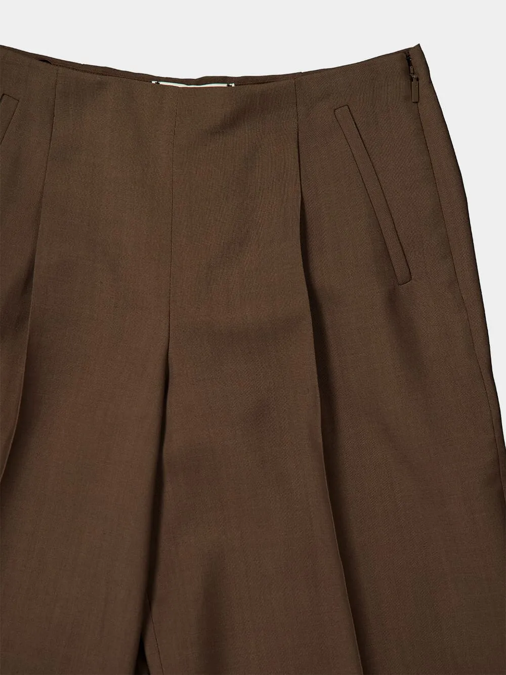 Wide-Leg Tailored Trousers