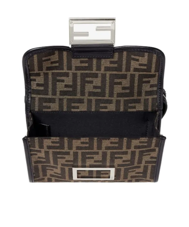 Double Baguette Ff Jacquard Shoulder Bag