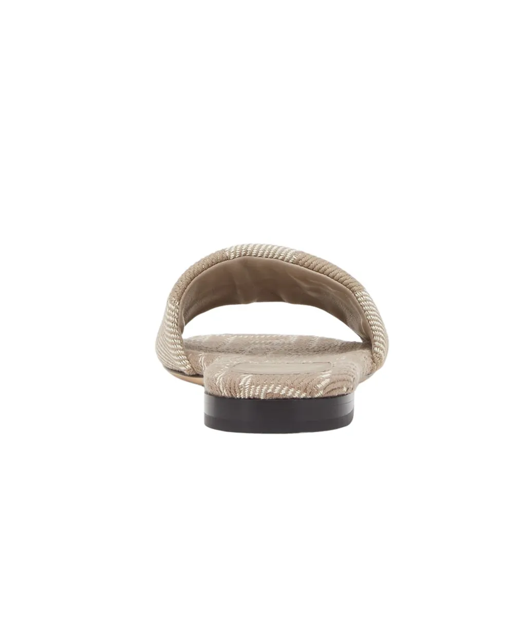 Sunshine Denim-Effect Jacquard Slides