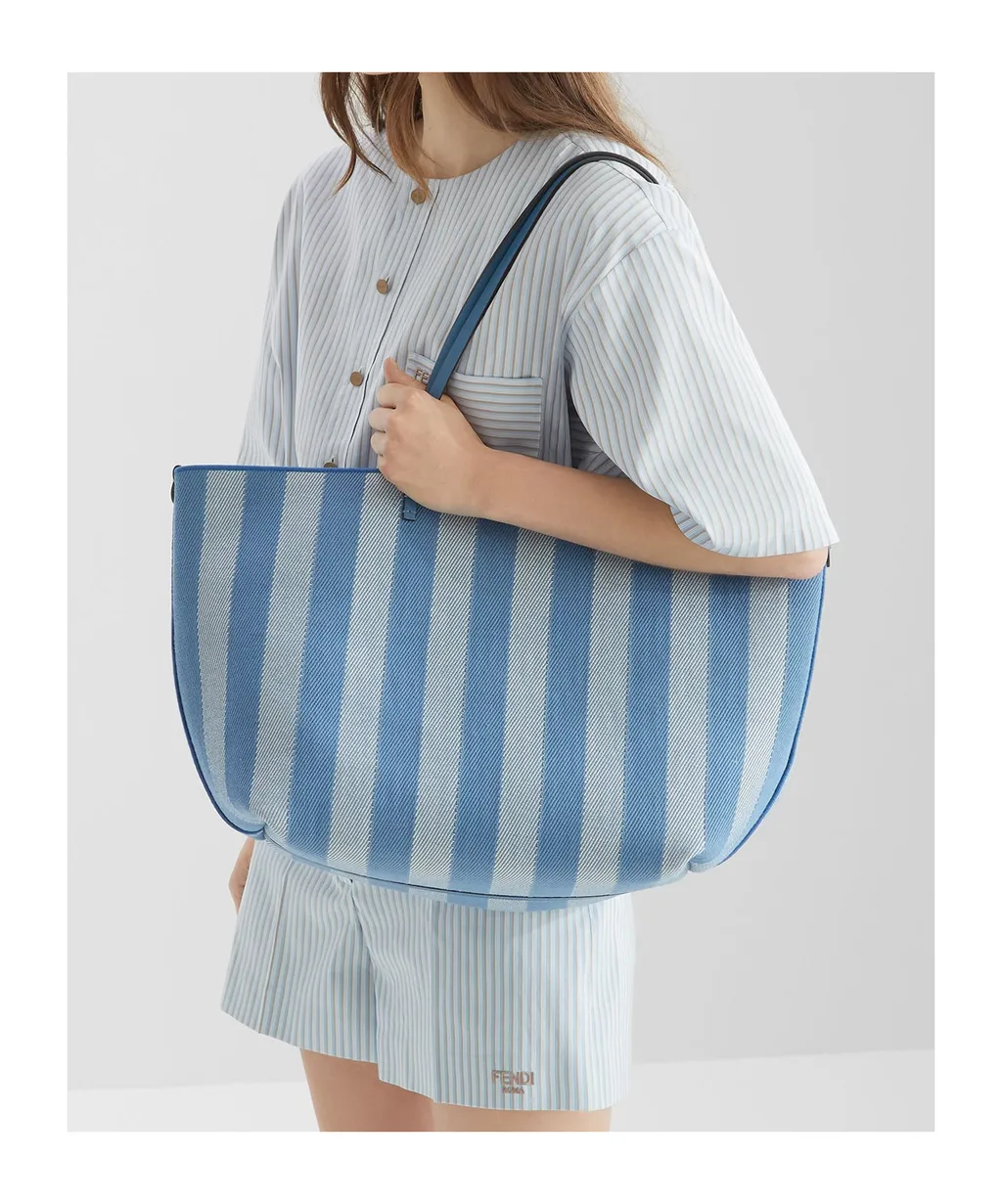 Roll Striped Large Reversible Tote Bag
