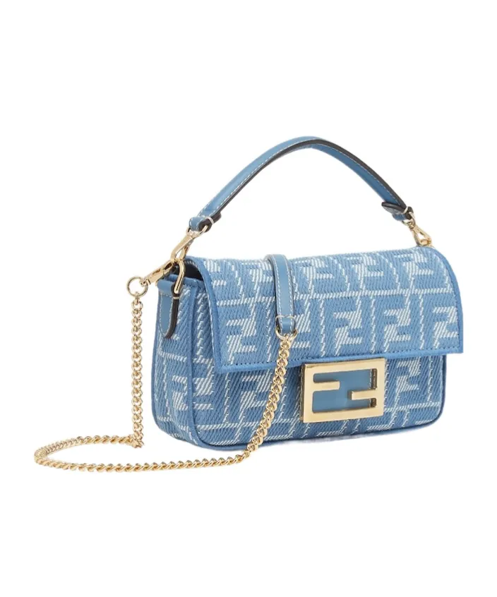 Ff Jacquard Chain-Linked Tote Bag