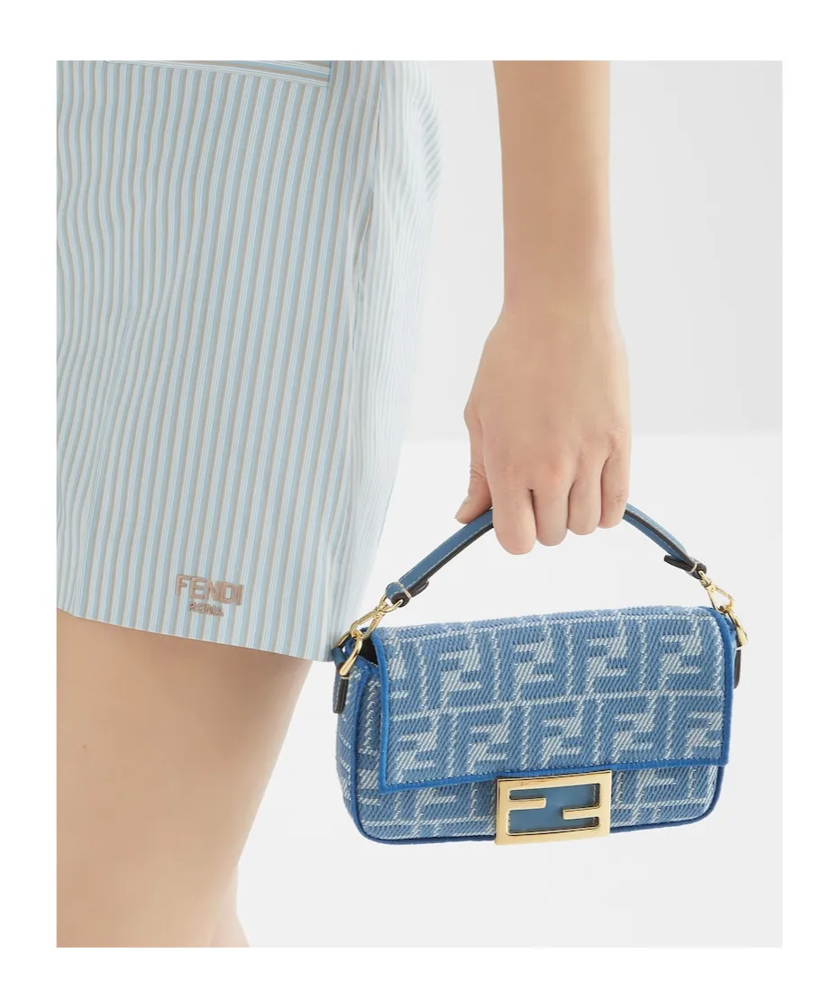 Ff Jacquard Chain-Linked Tote Bag