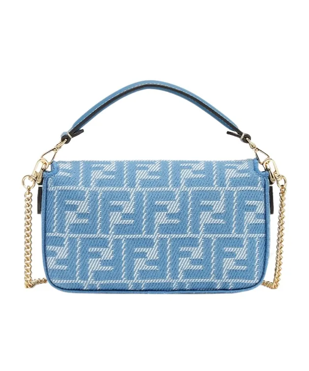 Ff Jacquard Chain-Linked Tote Bag