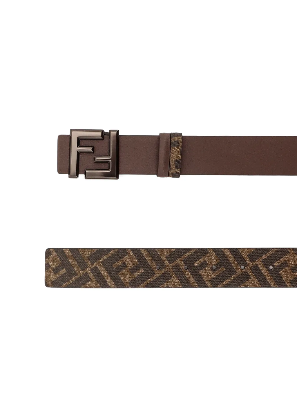 Monogram-Printed Ff Buckle Reversible Belt