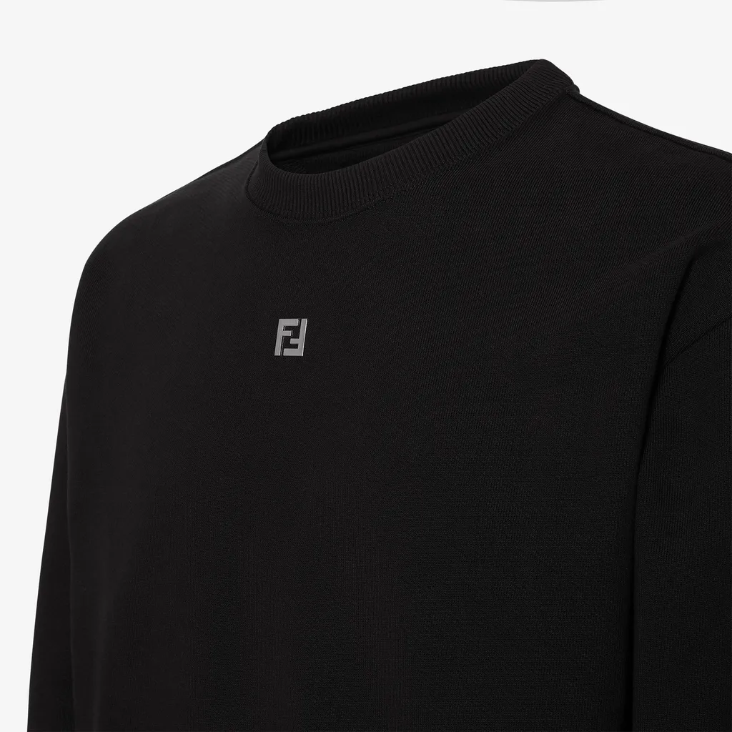Ff Plaque Crewneck Sweatshirt