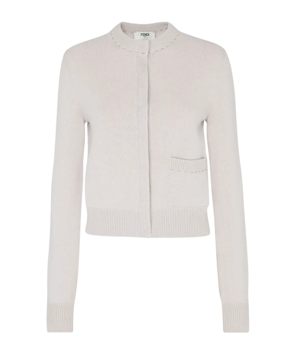 Long Sleeved Crewneck Cardigan
