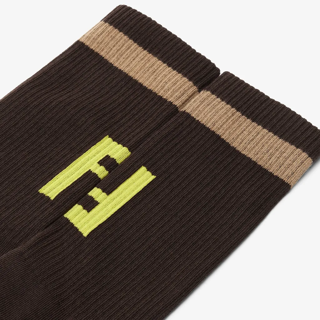 Ff Jacquard Ribbed Socks