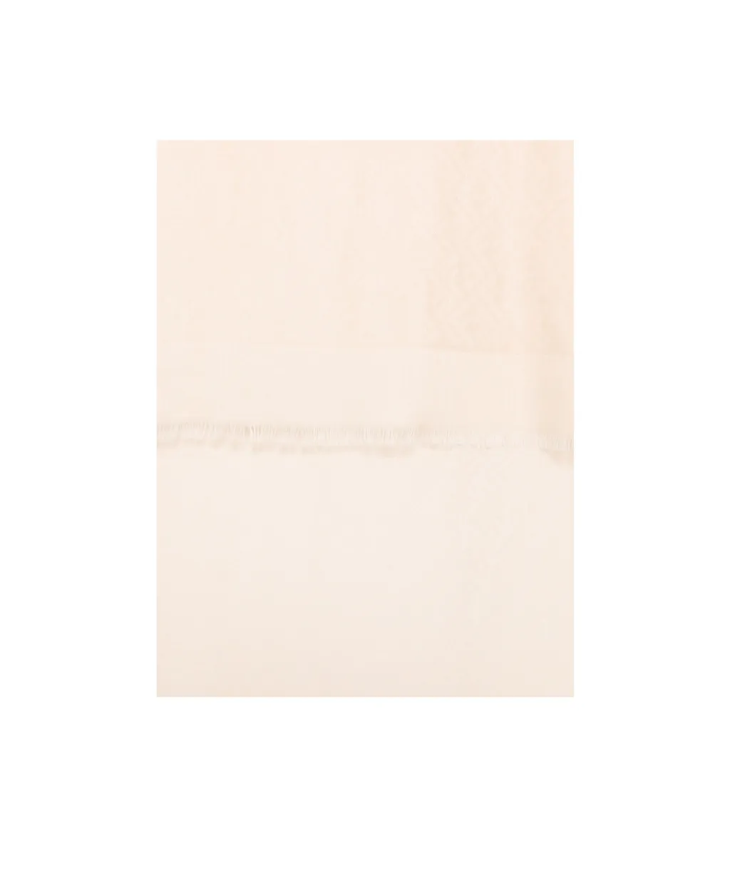 Ff Jacquard Frayed-Edge Scarf