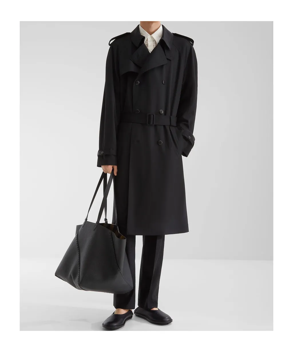 Double Breasted Belted Coat