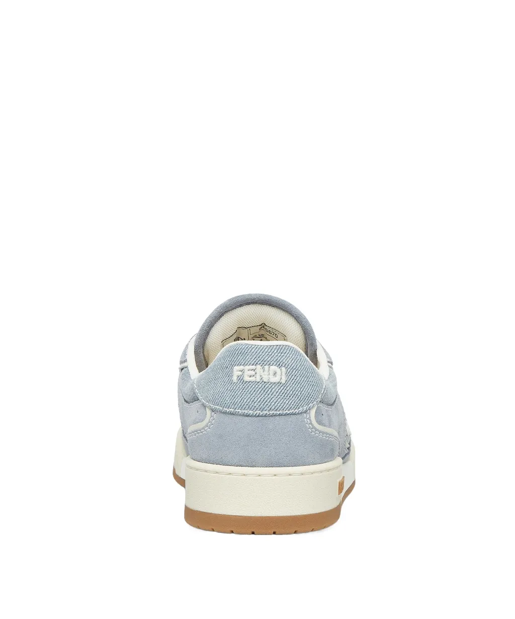 Fendi Match Denim Low-Top Sneakers