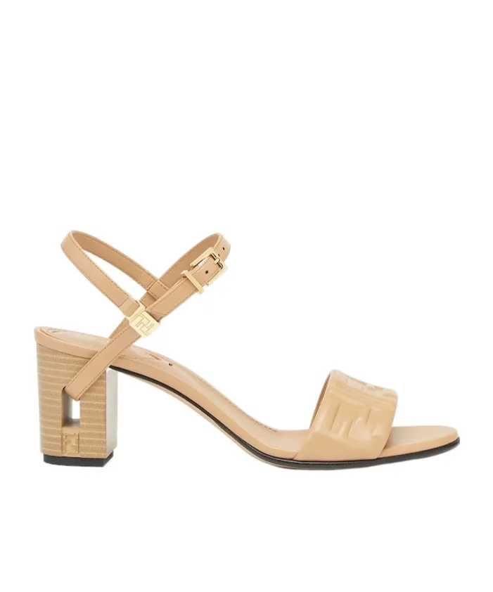 Delfina Ff Embossed Sandals