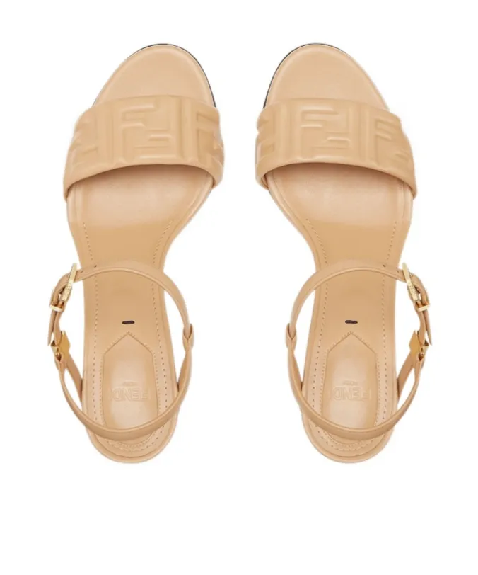 Delfina Ff Embossed Sandals