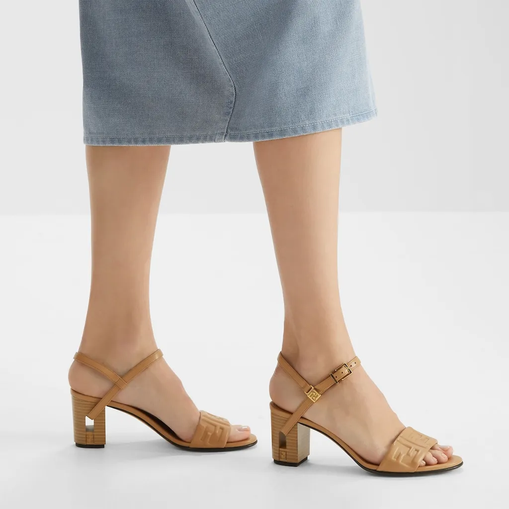Delfina Ff Embossed Sandals