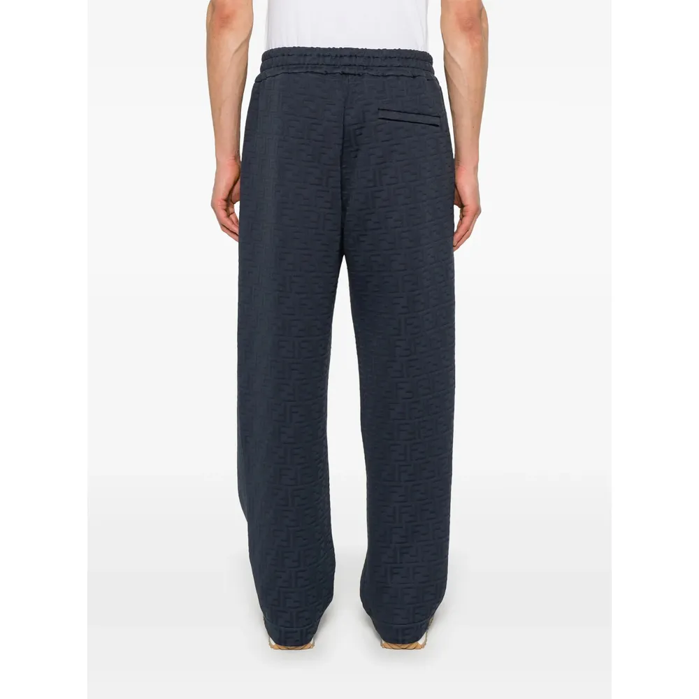 Ff-Embossed Straight-Leg Sweatpants