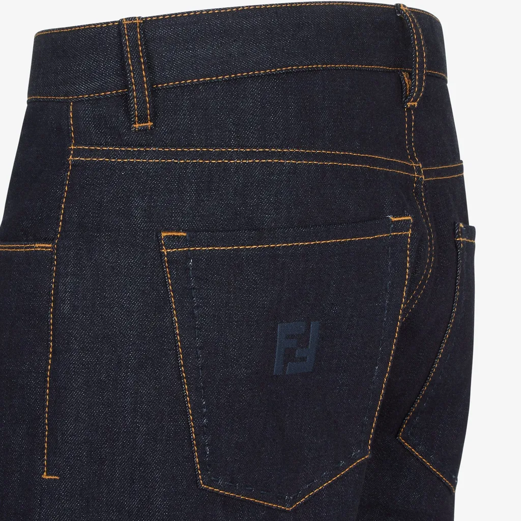 Straight-Leg Long Jeans