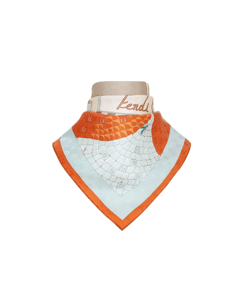 Graphic Printed Square Scarf