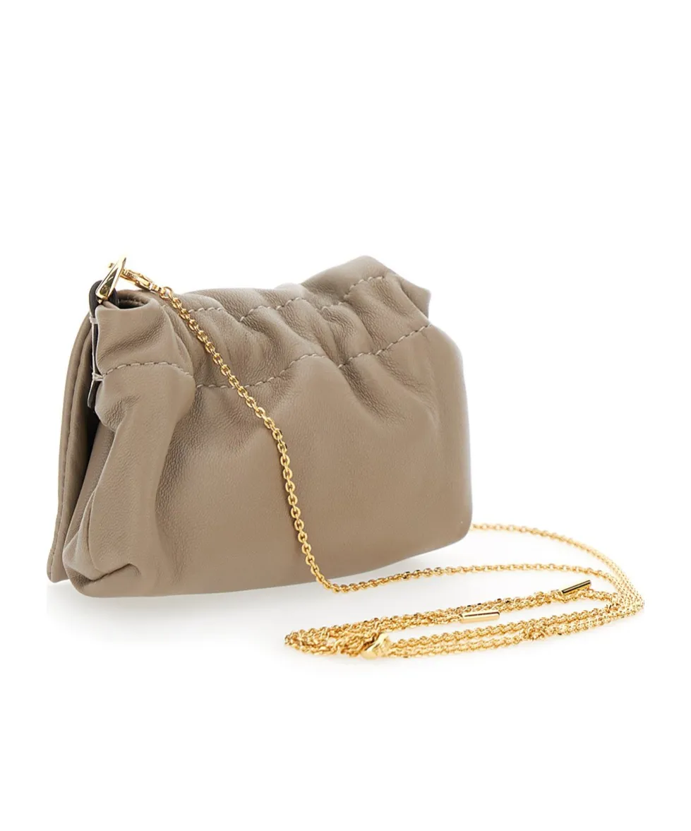 Ff Plaque Chain-Linked Shoulder Bag