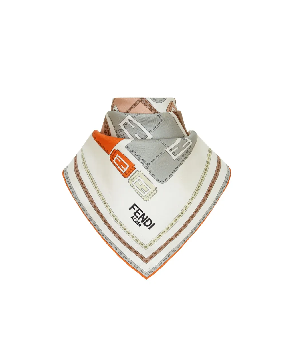 Baguette Graphic Printed Scarf