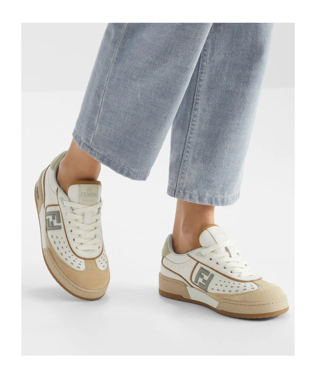 Fendi Match Lace-Up Sneakers