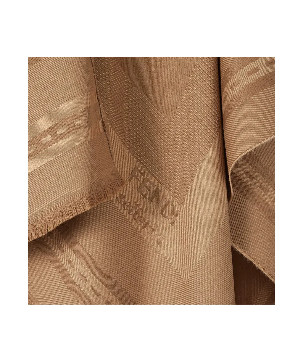 Frayed-Edge Wraparound Poncho