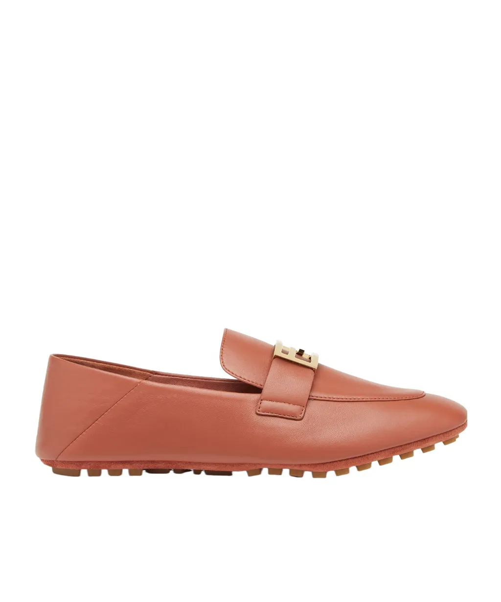 Baguette Ff Plaque Loafers