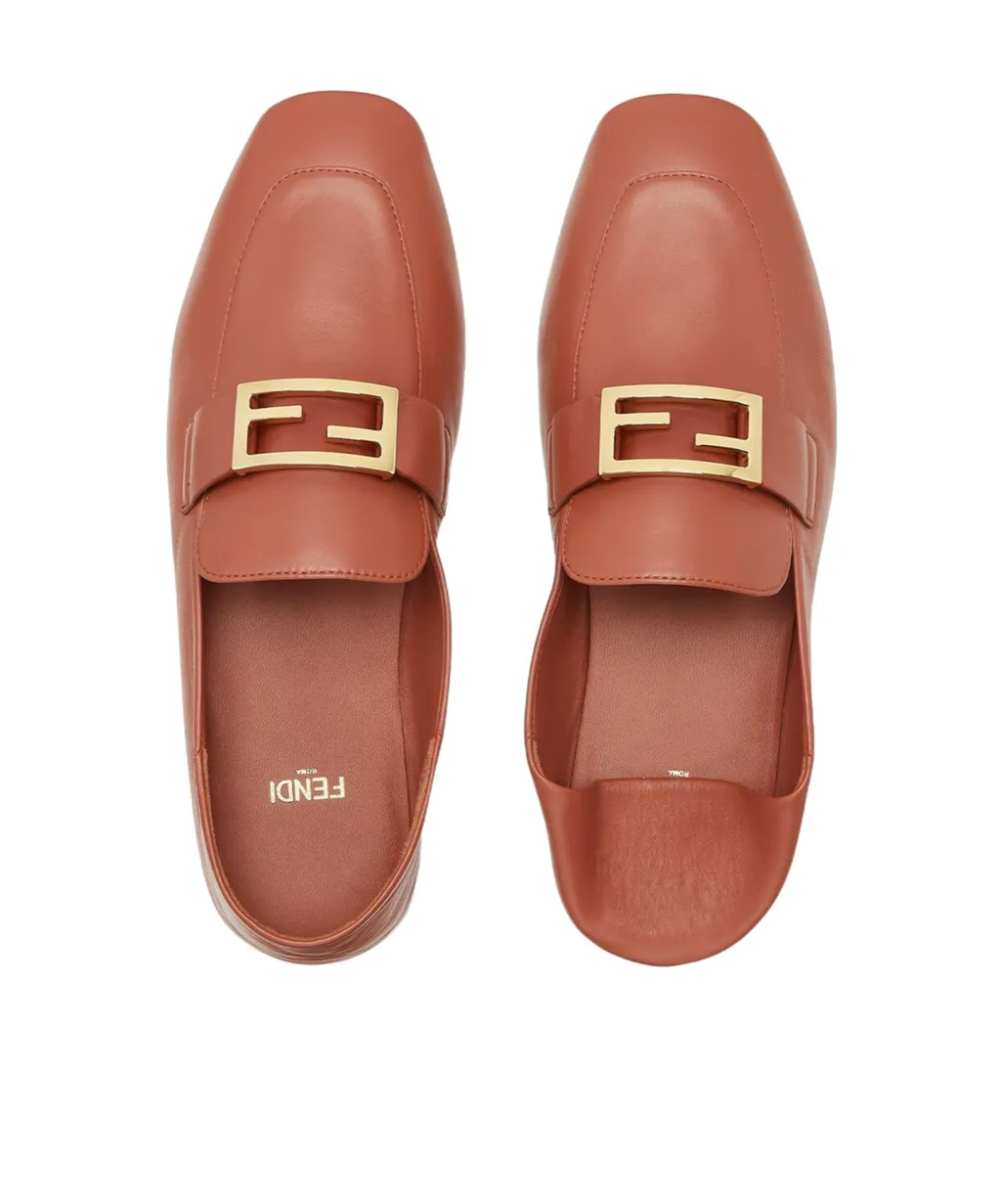 Baguette Ff Plaque Loafers