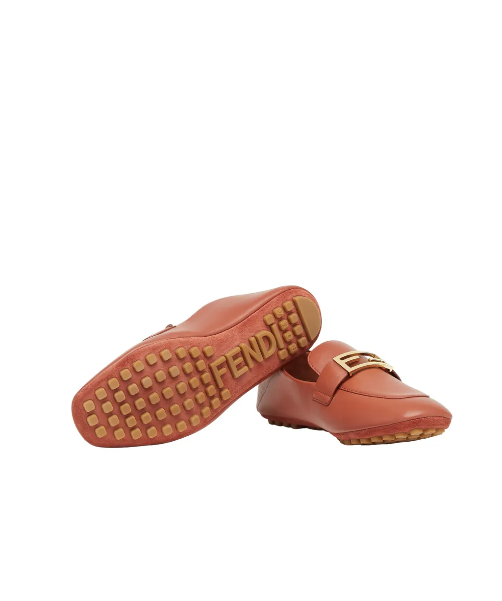 Baguette Ff Plaque Loafers