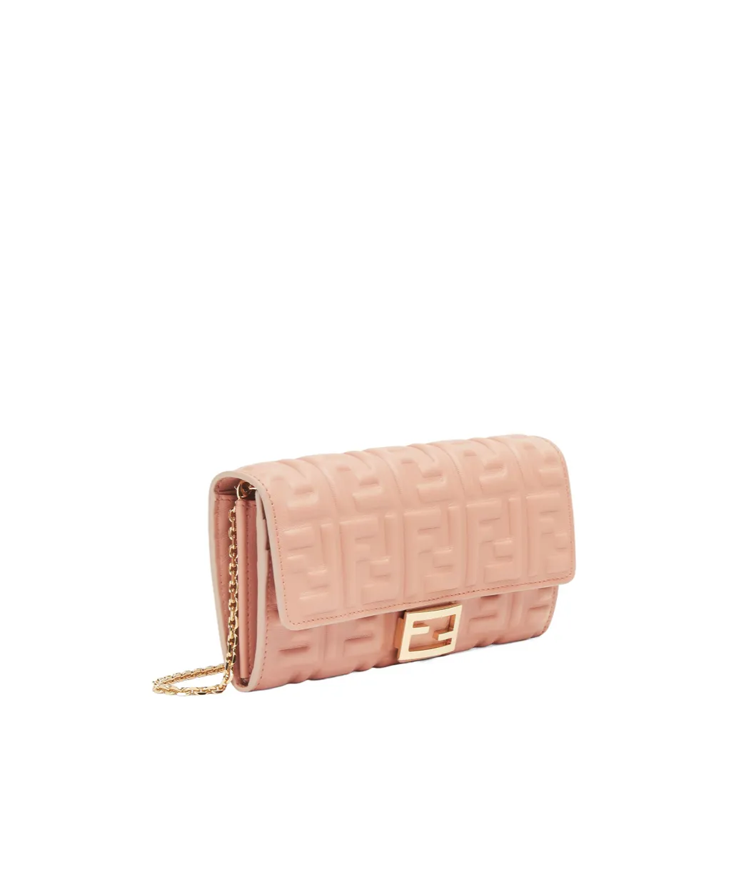 Ff Motif Baguette Continental Chain-Linked Wallet