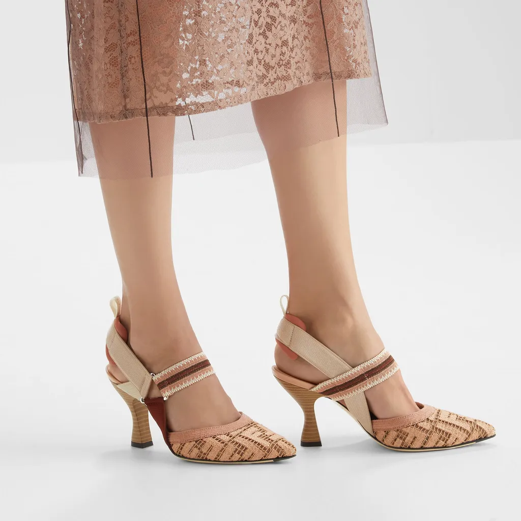 Pointed Toe Slingback Pumps