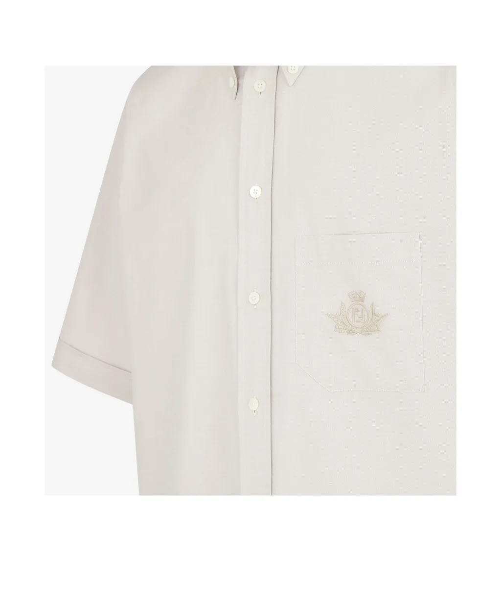 Logo Embroidered Short Sleeved Shirt